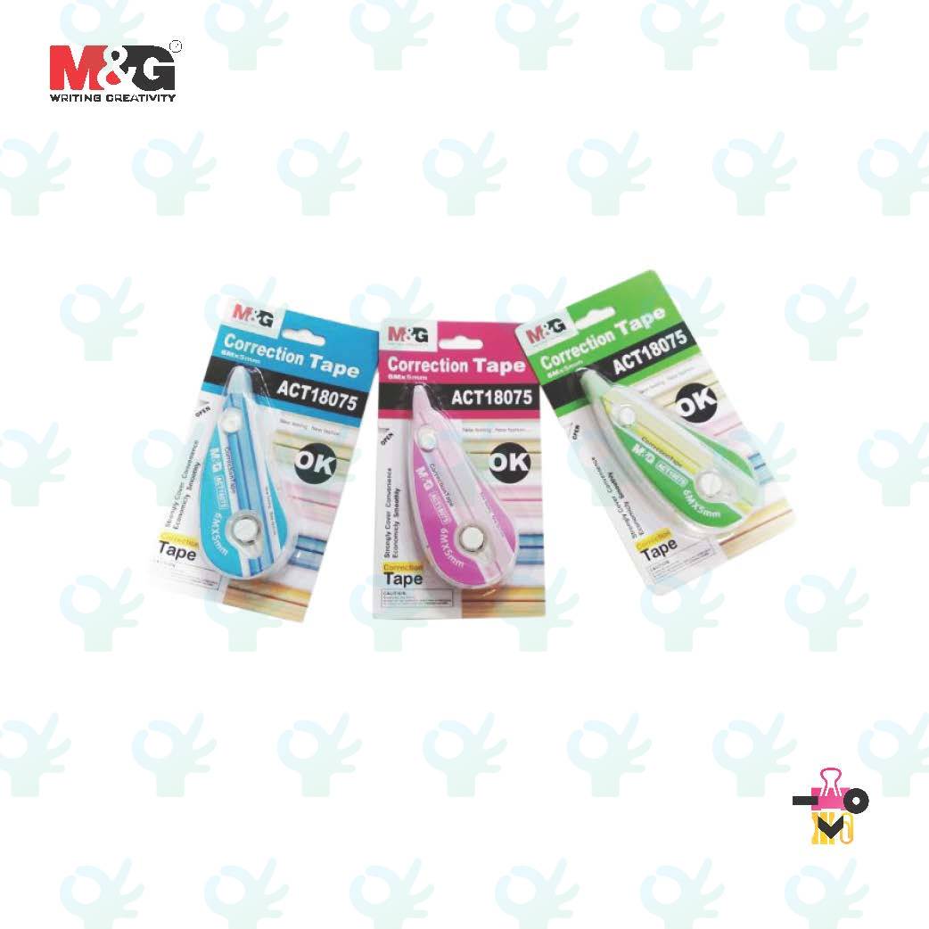 M&G CORRECTION TAPE (NEW T182) 6M X 5MM (ACT18075)